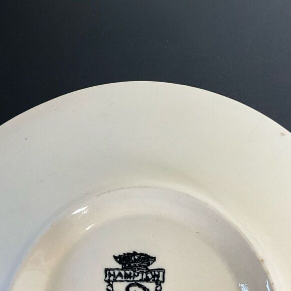 Hampton Ivory England Plate Bowl Fruit Floral Pattern Design Kitchenware - Picture 10 of 10